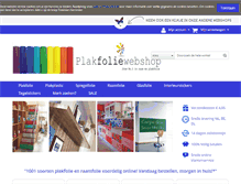 Tablet Screenshot of plakfoliewebshop.nl